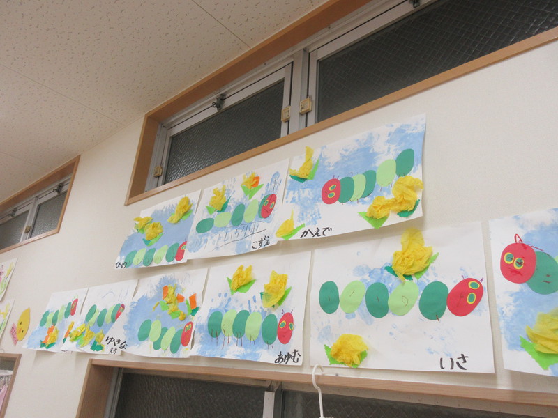 3月制作　はらぺこあおむし　りす組