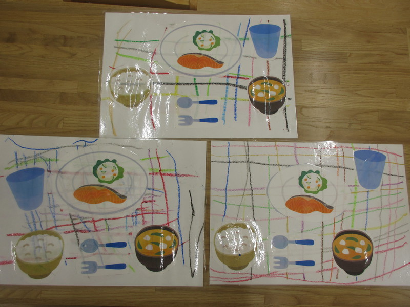 5月制作　ランチョンマット　ぱんだ組