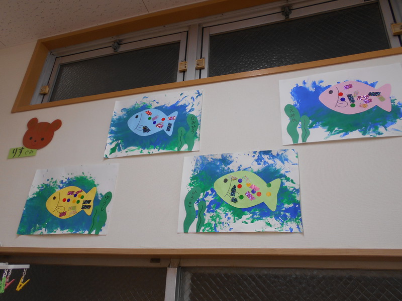 7月制作　海のおさかな　りす組