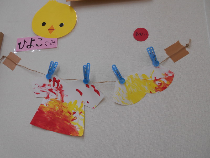 8月制作　Tシャツとズボン　ひよこ組