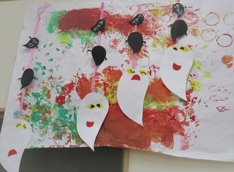 8月制作　おばけなんてないさ　うさぎ組