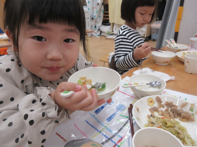 手作りみそのお味噌汁おいしかったよ🍚