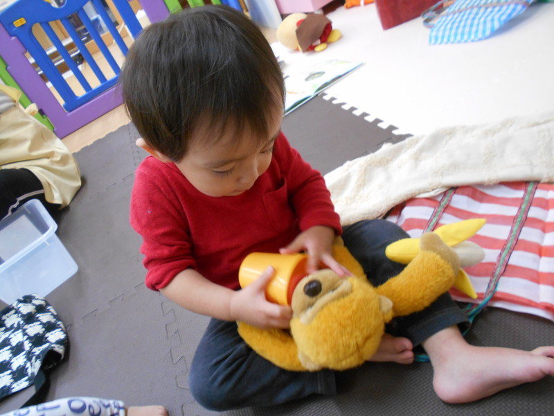 おさるさんお茶どうぞ〜☕