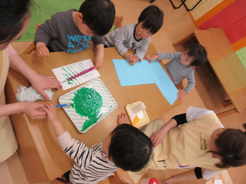 おもしろい模様がでてきたよ♪