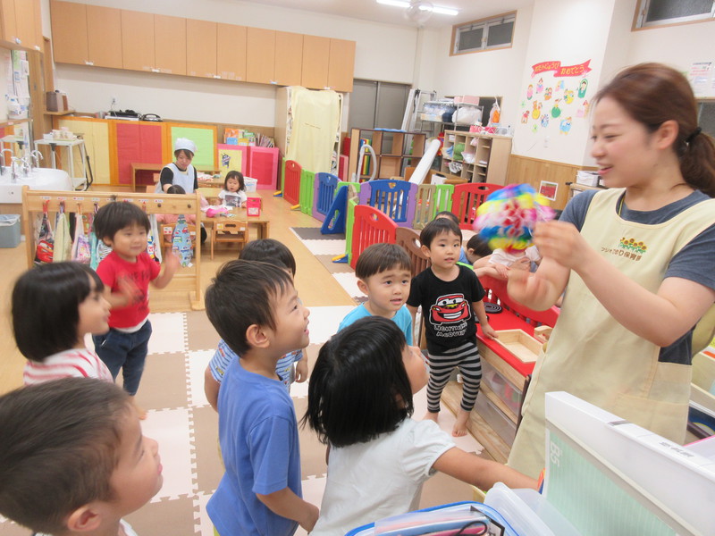 みんなで七夕飾りをかざりました🎋