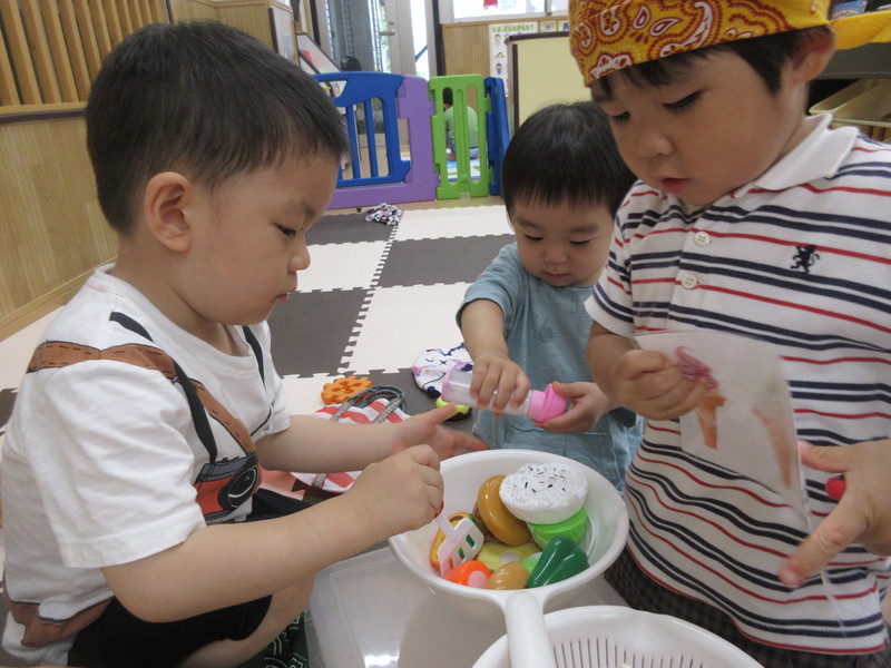 みんなでおいしく作るよ🍳