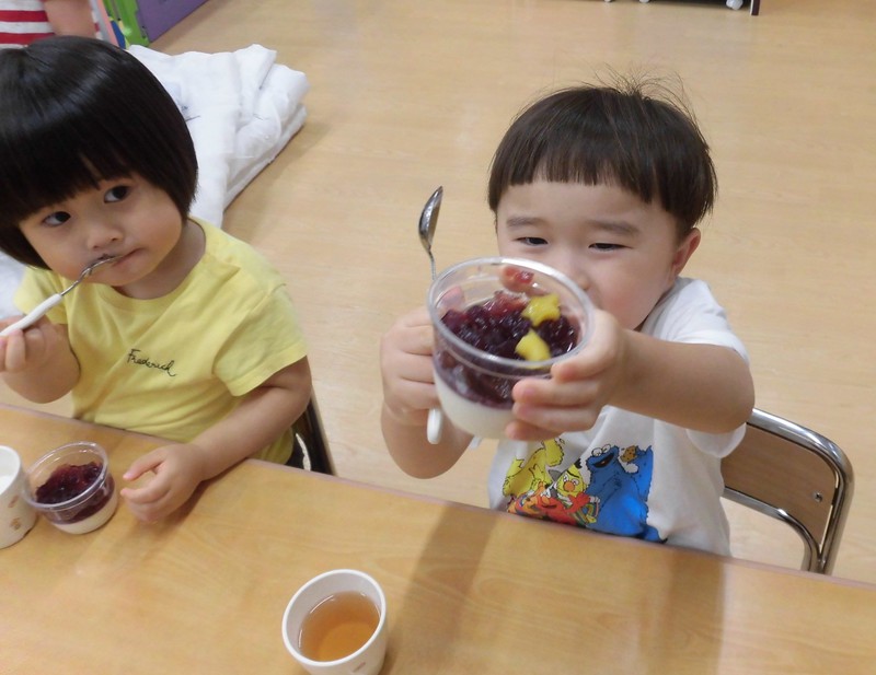 みてみて！七夕ゼリー、お星さまはいってるよ🌠