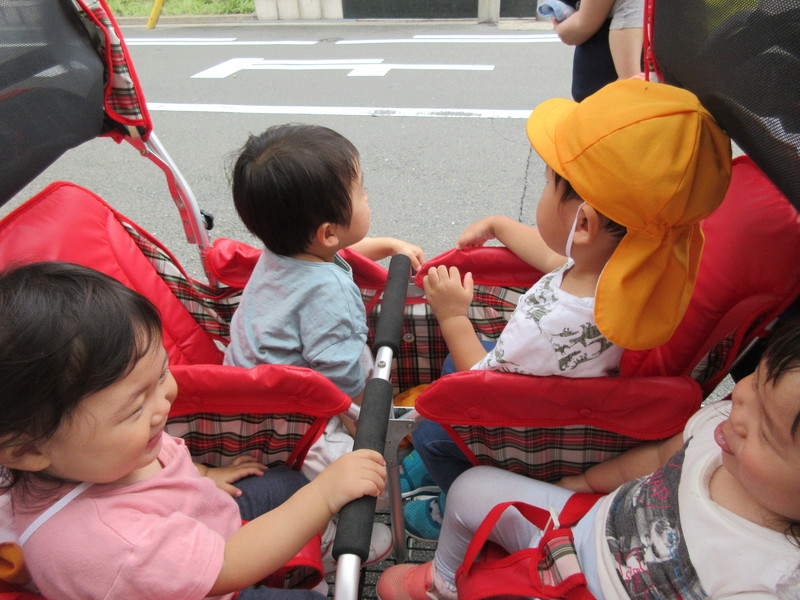 梅雨時の貴重なお散歩♪うれしいな💛