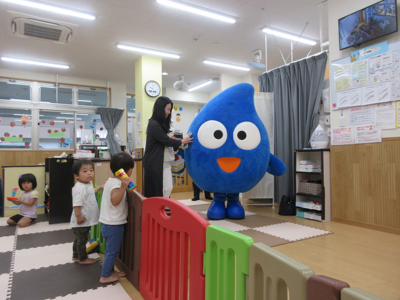 大阪市水道局の水の妖精ぴゅあらちゃん登場✨