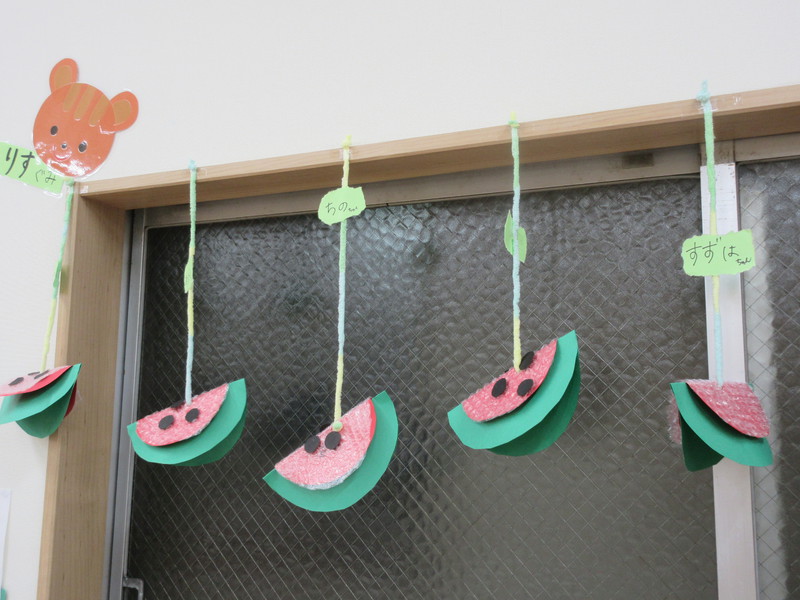 7月制作　すいか　りす組