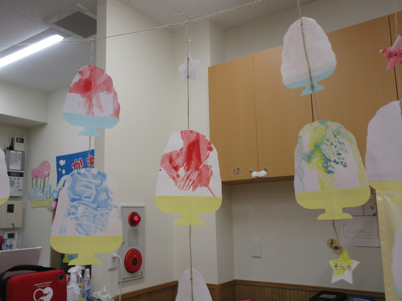 7月制作　うさぎ組　かき氷