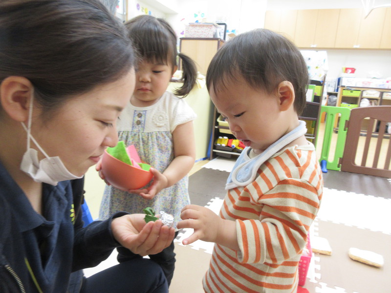 あおむしが動いていてなんだか不思議だね！