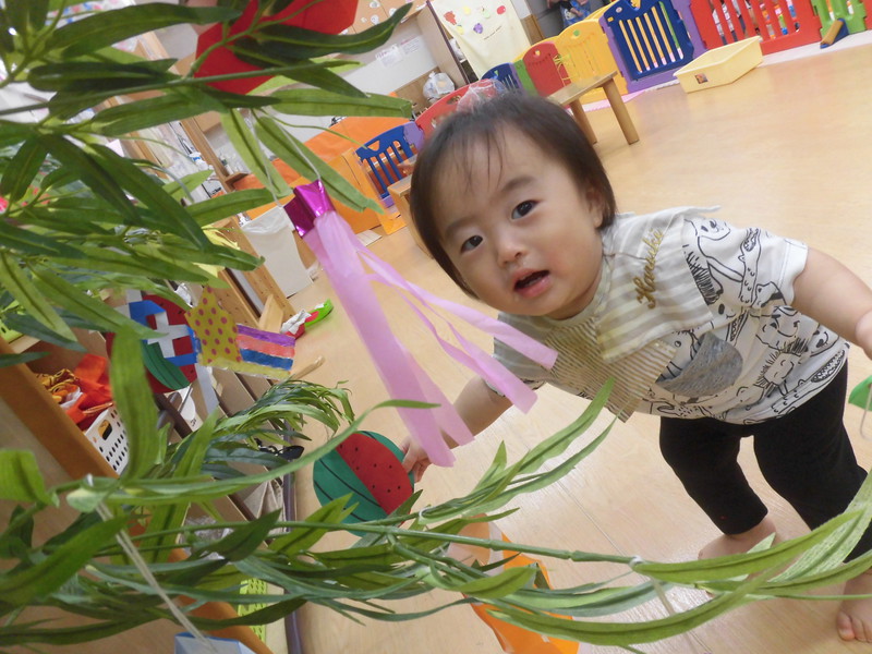 七夕飾りきれいだね💕