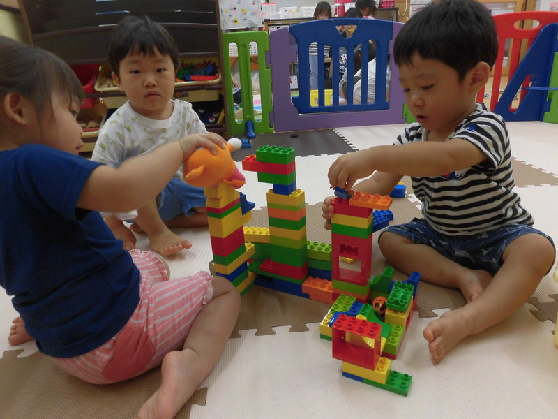 みんなのお城ができてきた😃