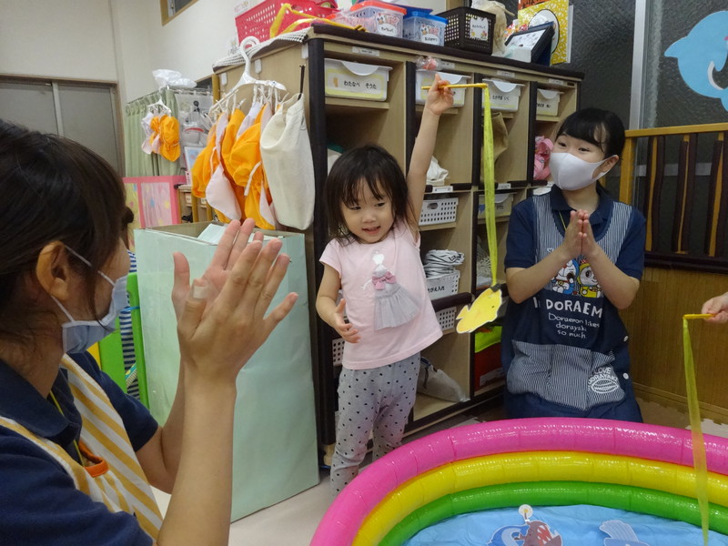 上手に釣れたね〜👏✨