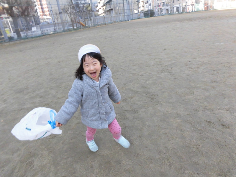 たくさん走って体ぽかぽか😊