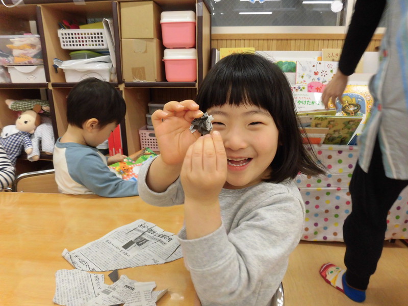 丸めて節分の豆にするよ👹