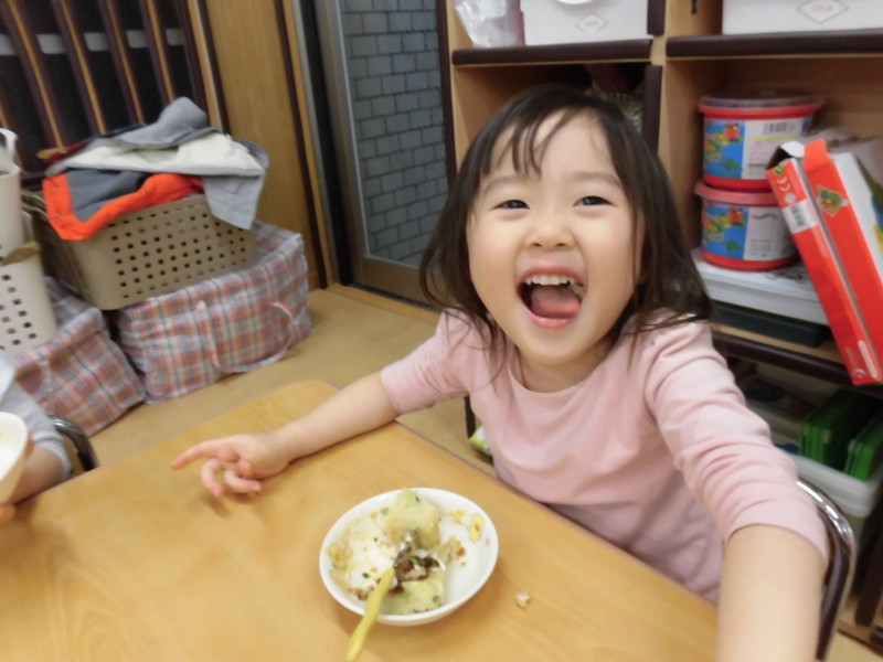 初メニューのお好み焼き😋