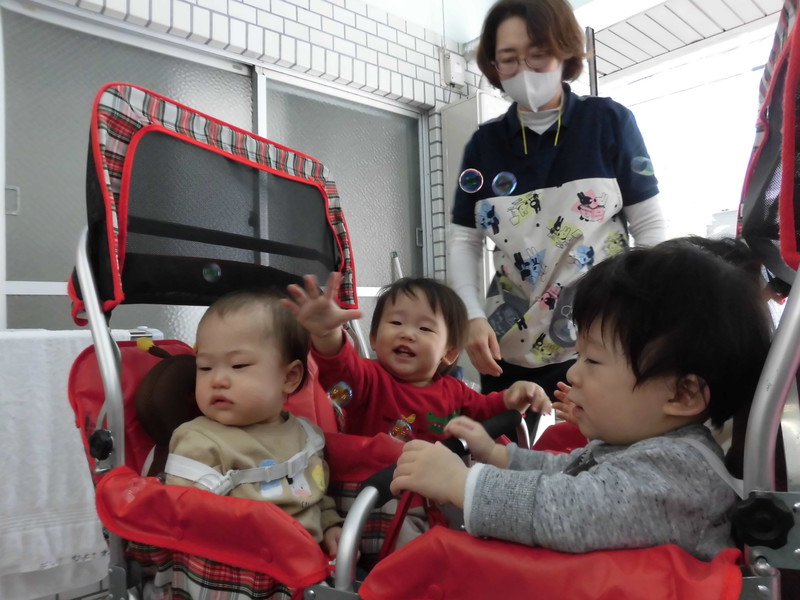 シャボン玉たくさん💕