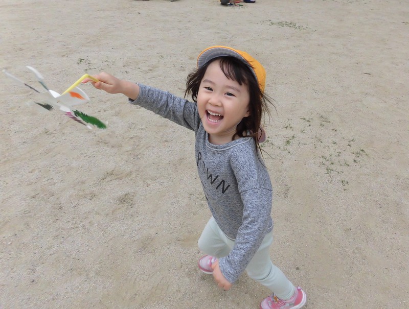 風車たくさんまわったよ❕