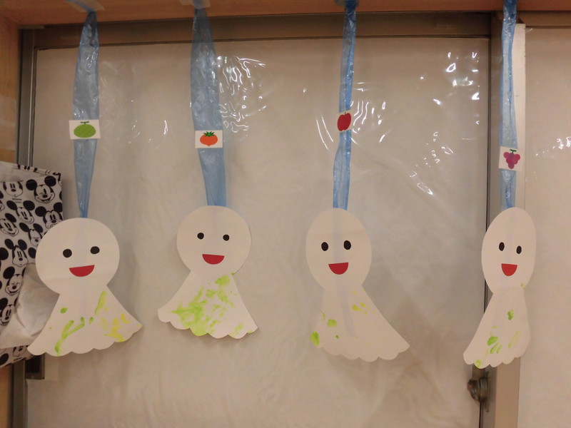 りす組6月制作「てるてる坊主」☔