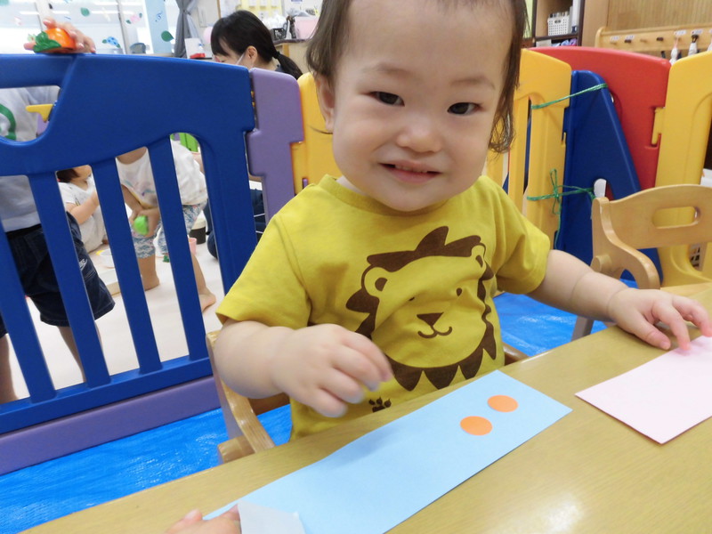 シール貼り上手でしょ🎵