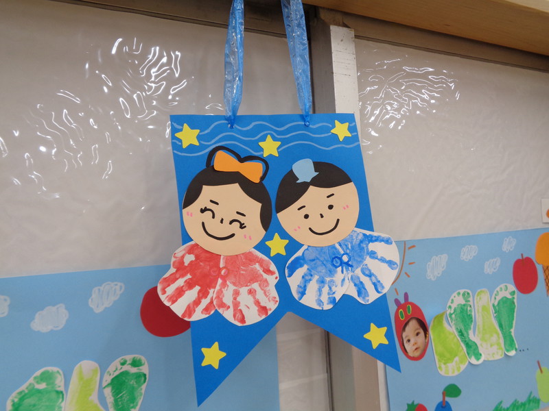 ひよこ組6月制作「彦星と織姫」