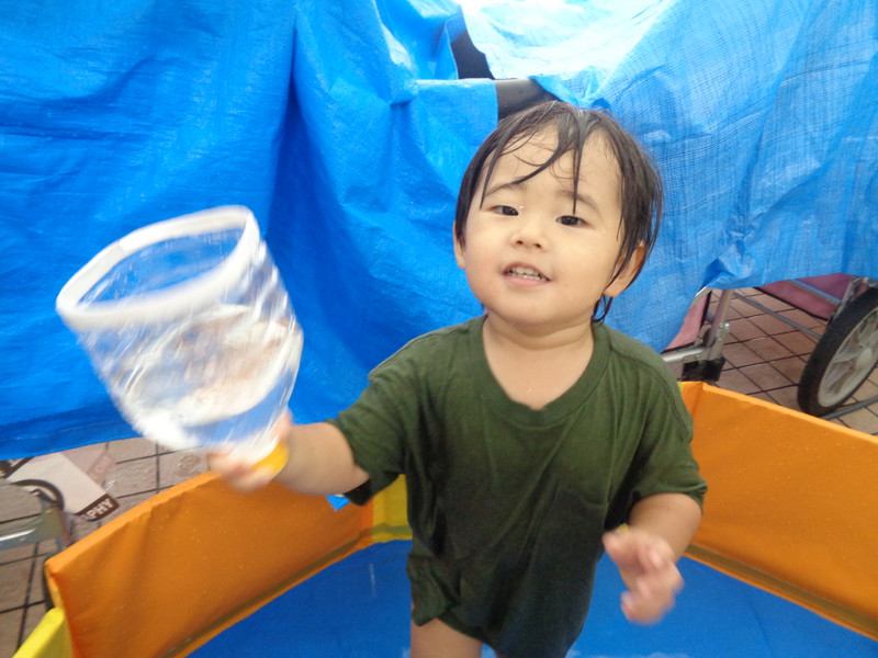 お水あそび気持ち良い💦