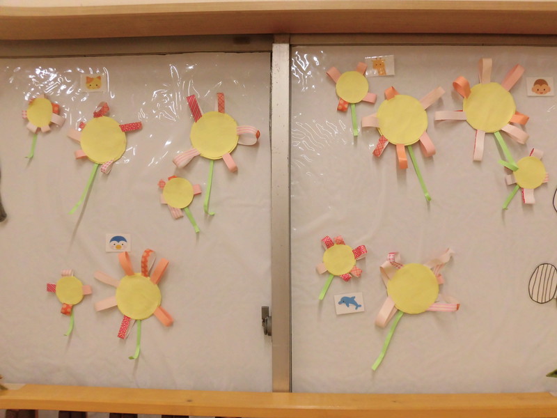 うさぎ・ぱんだ9月制作コスモス