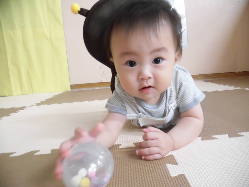 ボールつかまえた💕