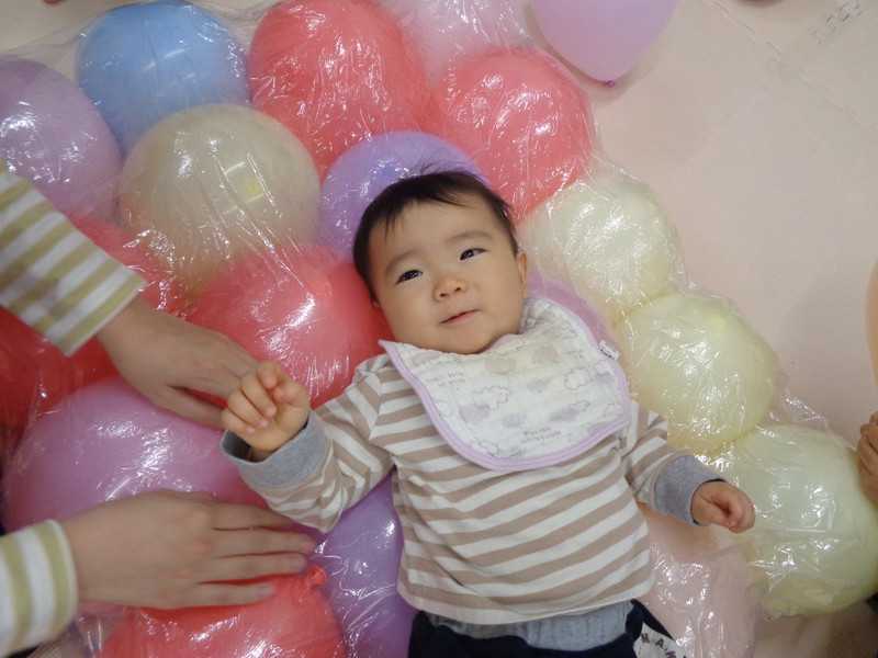 風船マット楽しいね🎈