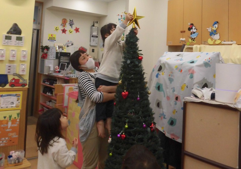 早速お星さまをかざったよ🎄🌟