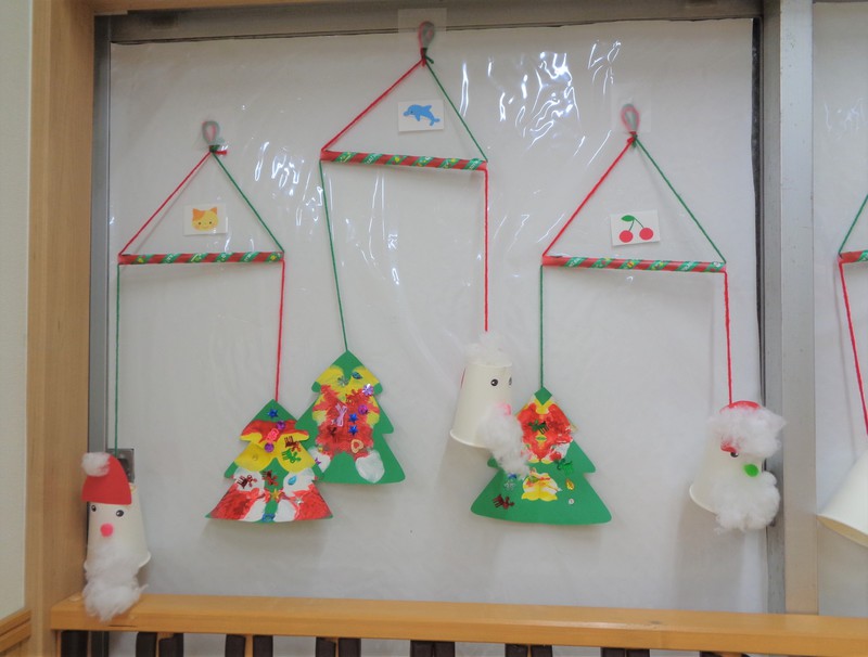 12月うさぎぱんだ組制作サンタさんとツリー🎅🎄