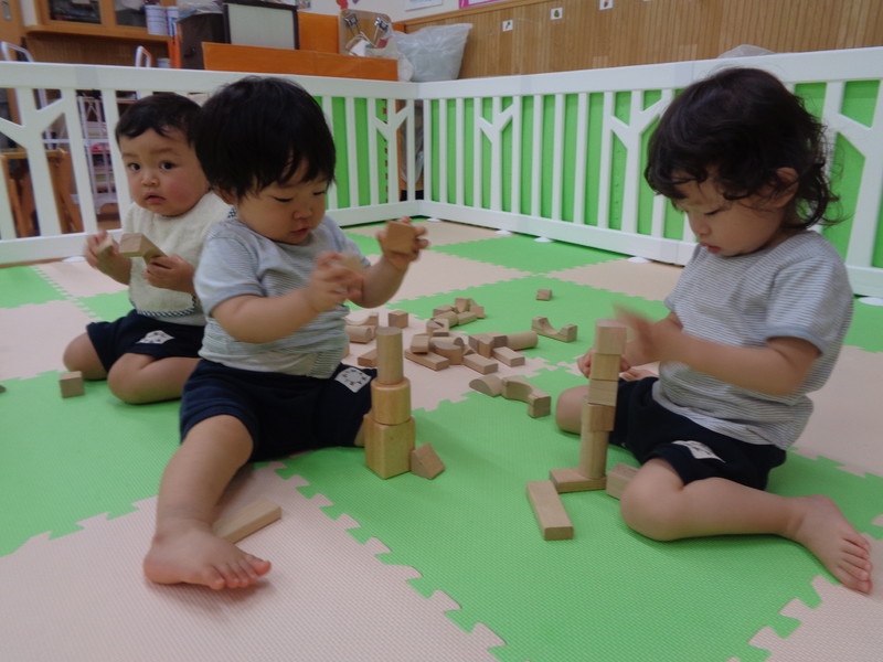 みんな上手に積んでいます👏