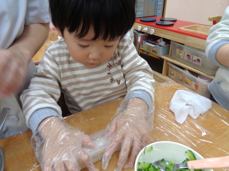 恵方巻づくり😊