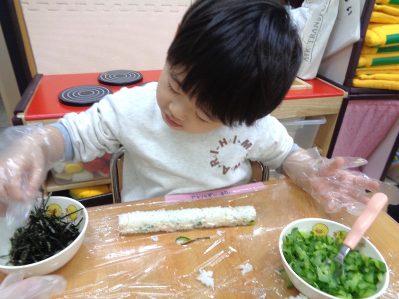 のりをかけたら完成だよ✨