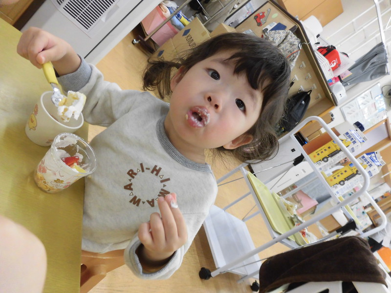 ひなまつりパフェ🍓🌸