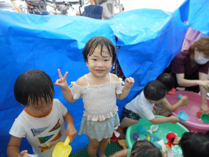 今年度最後の水遊び！楽しかったね😊🎵