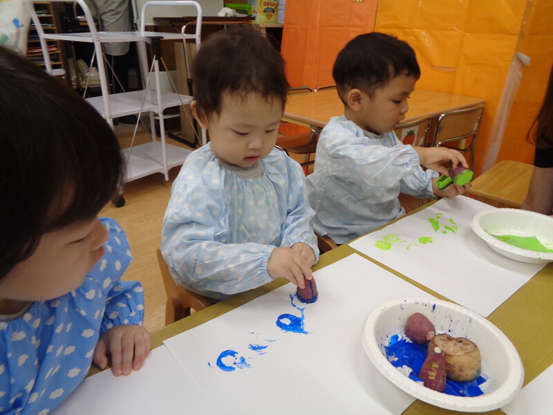 野菜スタンプ🫑